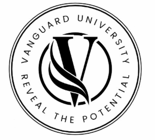 V VANGUARD UNIVERSITY REVEAL THE POTENTIAL logo