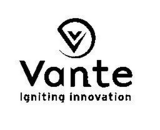 V VANTE IGNITING INNOVATION logo