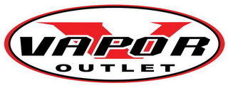 V VAPOR OUTLET logo