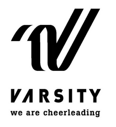 V VARSITY WE ARE CHEERLEADING logo