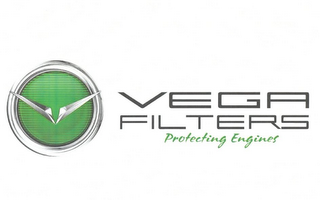 V VEGA FILTERS PROTECTING ENGINES logo