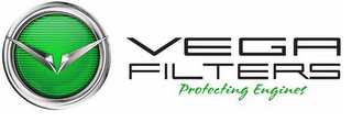 V VEGA FILTERS PROTECTING ENGINES logo