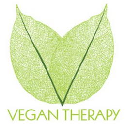 V VEGAN THERAPY logo