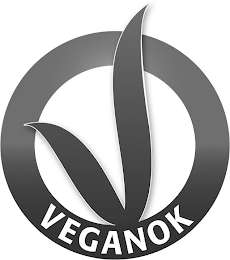 V VEGANOK logo