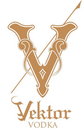V VEKTOR VODKA logo