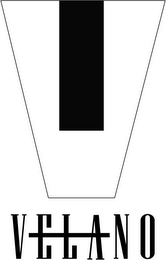 V VELANO logo