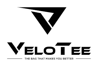 V VELOTEE THE BAG THAT MAKES YOU BETTER logo