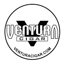 V VENTURA CIGAR VENTURACIGAR.COM logo