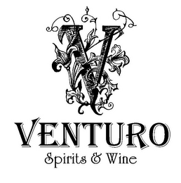 V VENTURO SPIRITS & WINE logo