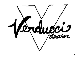 V VERDUCCI LEATHER logo