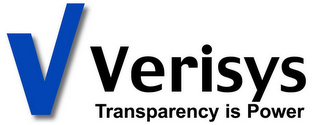 V VERISYS TRANSPARENCY IS POWER logo