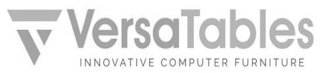V VERSATABLES INNOVATIVE COMPUTER FURNITURE logo