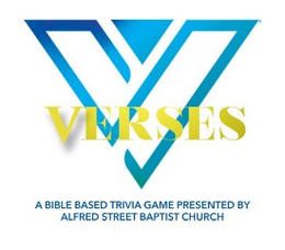 V VERSES A BIBLE BASED TRIVIA GAME PRESENTED BY ALFRED STREET BAPTIST CHURCH logo