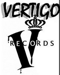 V VERTIGO RECORDS logo