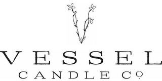 V VESSEL CANDLE CO logo