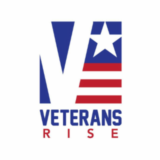 V VETERANS RISE logo
