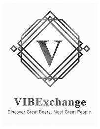V VIBEXCHANGE DISCOVER GREAT BEERS, MEET GREAT PEOPLE. logo
