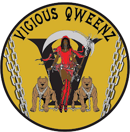 V VICIOUS QWEENZ logo