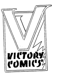 V VICTORY COMICS logo