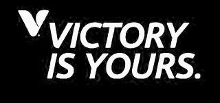 V. VICTORY IS YOURS. logo