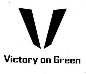 V VICTORY ON GREEN logo