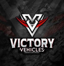 V VICTORY ◦ VEHICLES ◦ ◦ PRECISION MEETS POWER ◦ logo