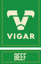 V VIGAR BEEF logo