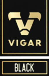 V VIGAR BLACK logo
