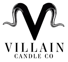 V VILLAIN CANDLE CO logo