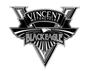 V VINCENT MOTORCYCLES BLACKEAGLE logo