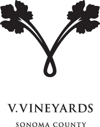V. VINEYARDS SONOMA COUNTY logo