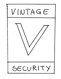 V VINTAGE SECURITY logo