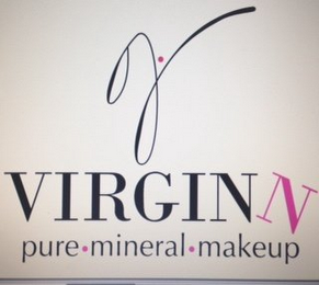 V VIRGINN PURE · MINERAL · MAKEUP logo