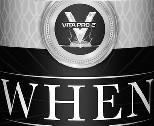V VITA PRO 21 WHEN logo