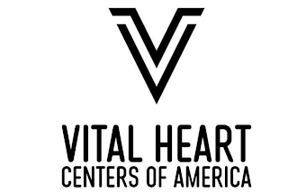 V VITAL HEART CENTERS OF AMERICA logo