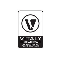 V VITALY GIOIA DI VITA AUTHENTIC ITALIAN PIADINE GELATI CAFFE logo