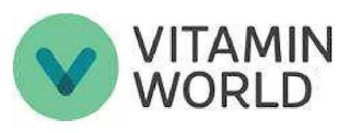 V VITAMIN WORLD logo