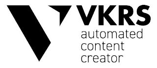 V VKRS AUTOMATED CONTENT CREATOR logo
