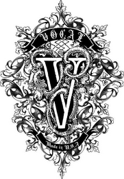 V VOCAL MADE IN U.S.A logo