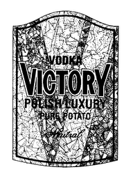 V VODKA VICTORY POLISH LUXURY PURE POTATO NEUTRAL logo