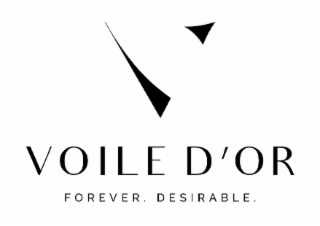 V VOILE D'OR FOREVER. DESIRABLE. logo