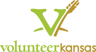 V VOLUNTEER KANSAS logo