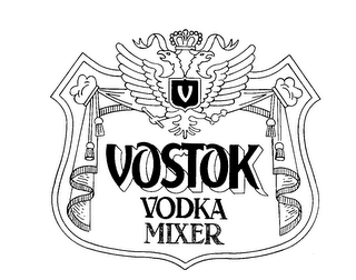 V VOSTOK VODKA MIXER logo