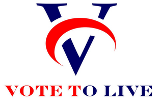 V VOTE TO LIVE logo