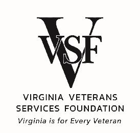 V VSF VIRGINIA VETERANS SERVICES FOUNDATION VIRGINIA IS FOR EVERY VETERAN logo