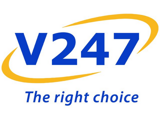 V247 THE RIGHT CHOICE logo