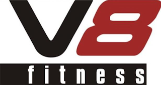 V8 FITNESS logo