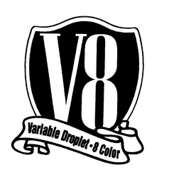 V8 VARIABLE DROPLET 8 COLOR logo