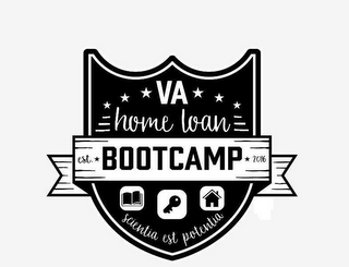 VA HOME LOAN BOOTCAMP EST. 2016 SCIENTIA EST POTENTIA logo