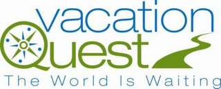 VACATION QUEST THE WORLD IS WAITING logo